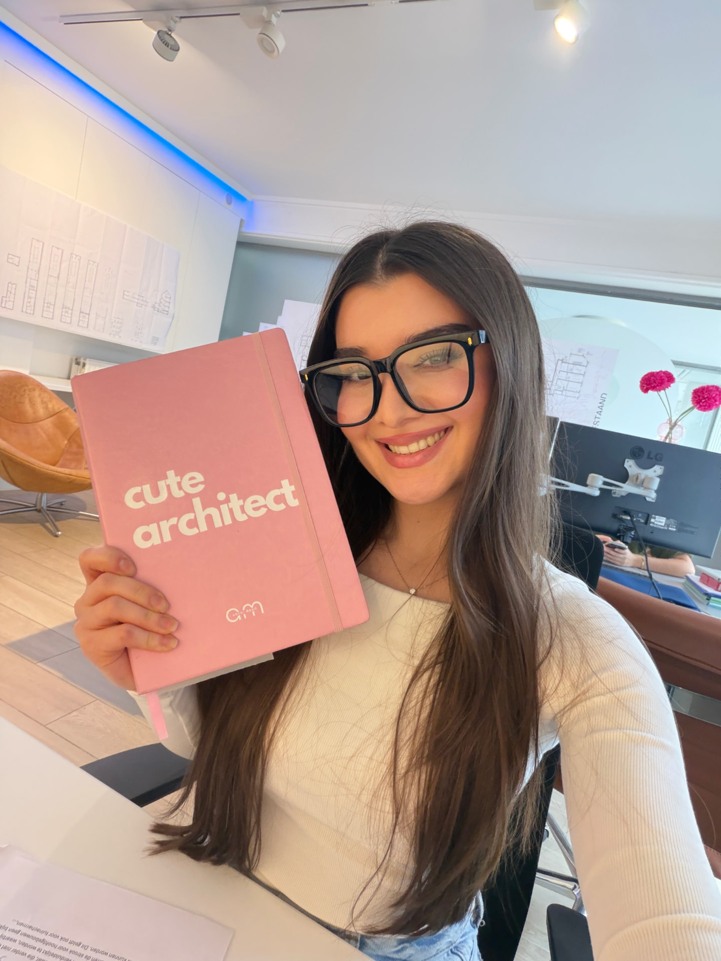 Madina in her studio